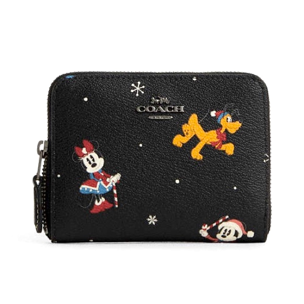 Coach Disney Collab Limited Edition Zip Around Wallet - Printed Canvas NWT $198